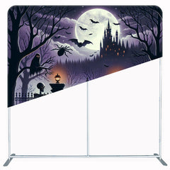 Iron Gate Skull Square Double Sided Halloween Backdrop - Layoris