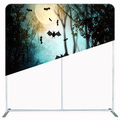 Graveyard Bat Square Double Sided Halloween Backdrop - Layoris