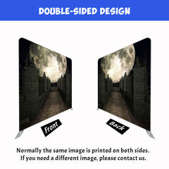 Giant Moon Brick Square Double Sided Halloween Backdrop - Layoris