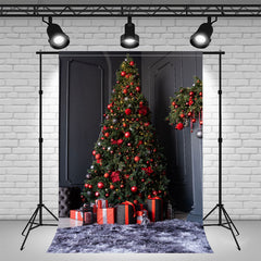 Layoris Black Wall Christmas Tree Holiday Photo Backdrop