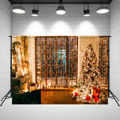 Layoris Light String Christmas Tree Indoor Holiday Backdrop