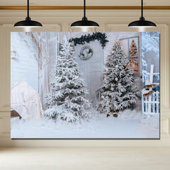 Layoris Cedar White House Christmas Backdrop