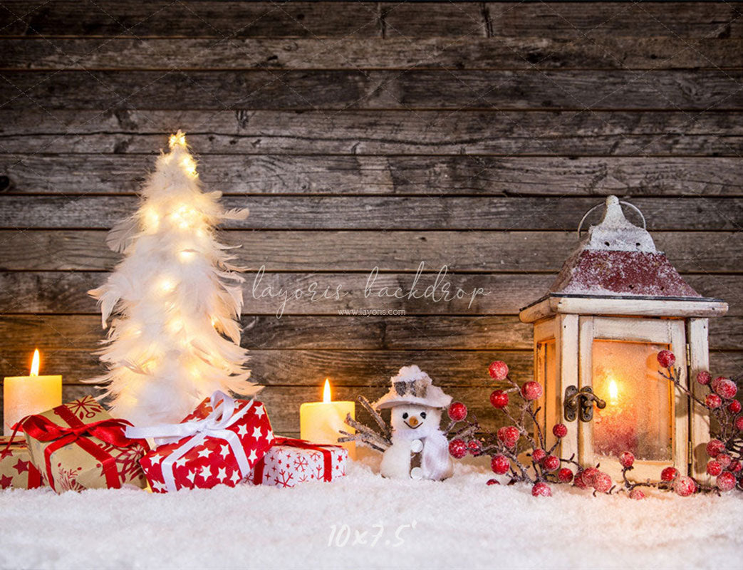 Brown Wood Board Diy Christmas Backdrop - Layoris