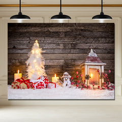 Layoris Brown Wood Board Diy Christmas Backdrop