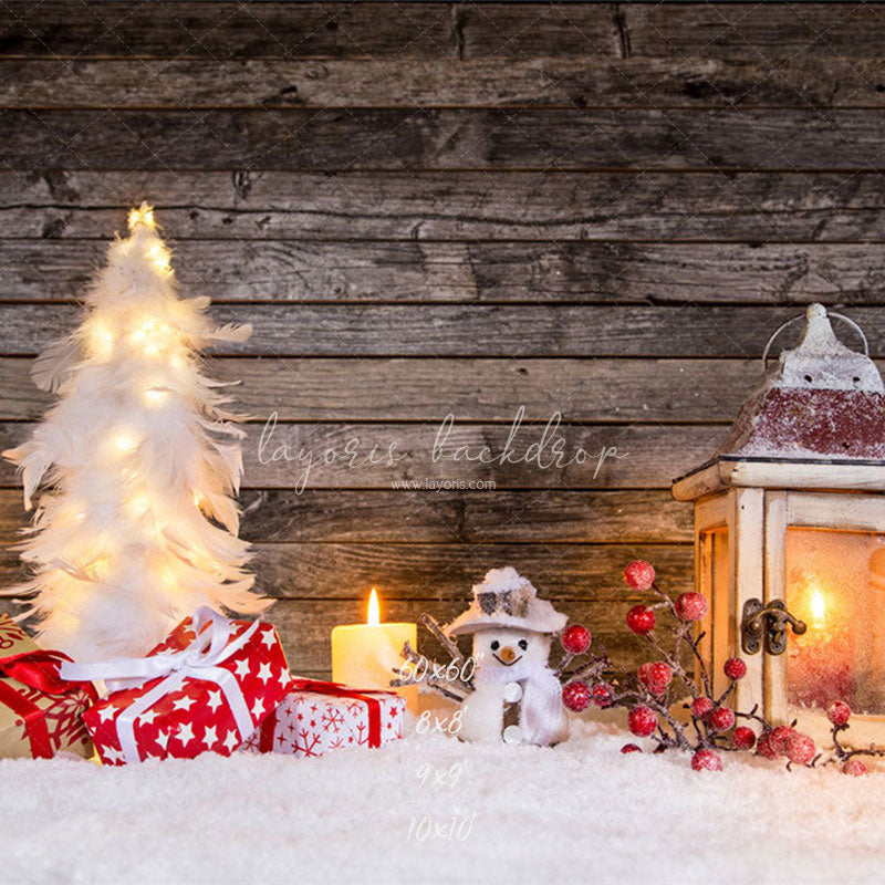 Brown Wood Board Diy Christmas Backdrop - Layoris