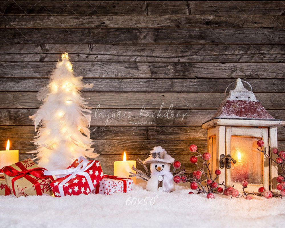 Brown Wood Board Diy Christmas Backdrop - Layoris