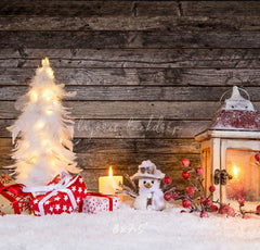 Brown Wood Board Diy Christmas Backdrop - Layoris