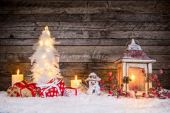 Brown Wood Board Diy Christmas Backdrop - Layoris