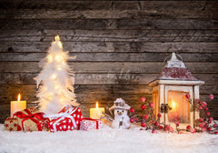 Brown Wood Board Diy Christmas Backdrop - Layoris