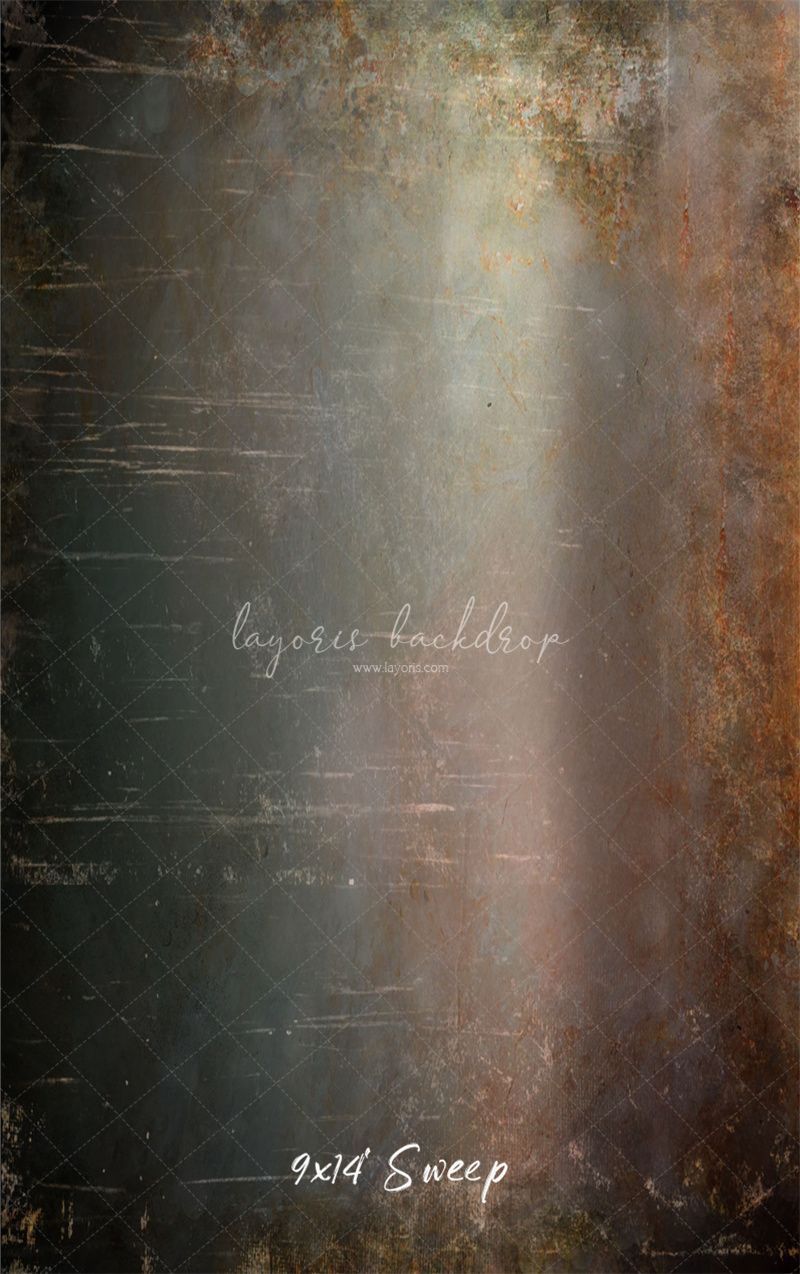 Rusty And Scratched Vintage Wall Photo Backdrop - Layoris