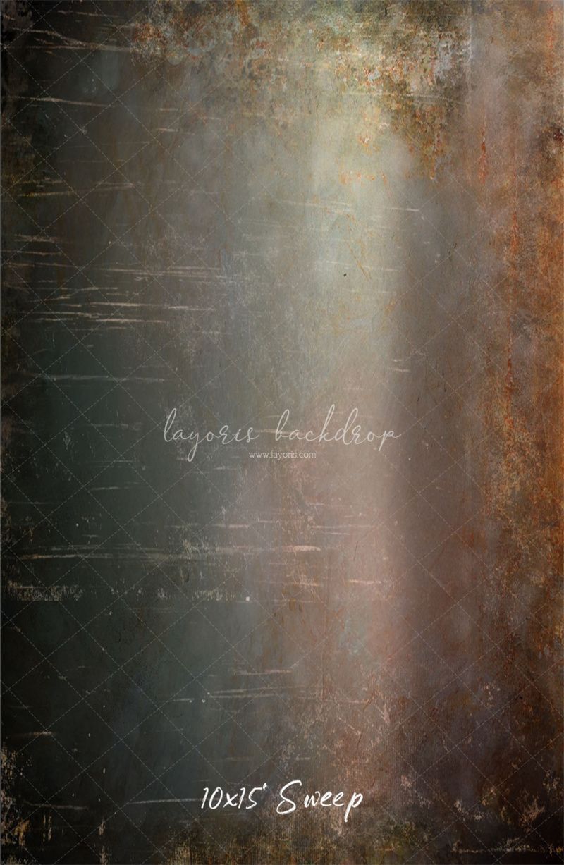 Rusty And Scratched Vintage Wall Photo Backdrop - Layoris