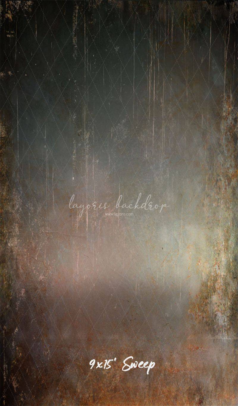 Rusty And Scratched Vintage Wall Photo Backdrop - Layoris