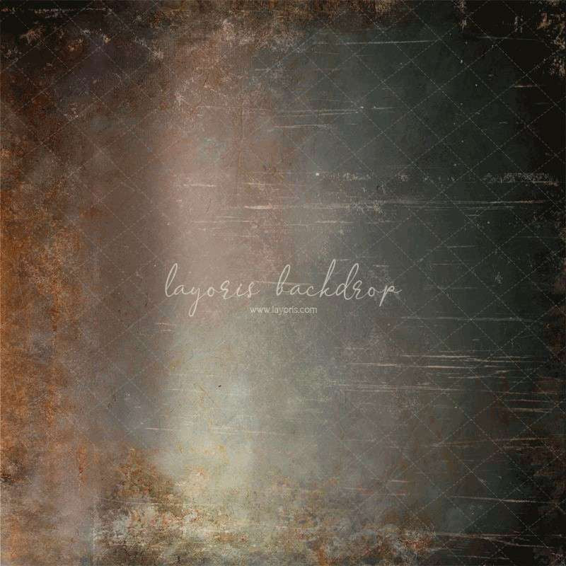 Rusty And Scratched Vintage Wall Photo Backdrop - Layoris