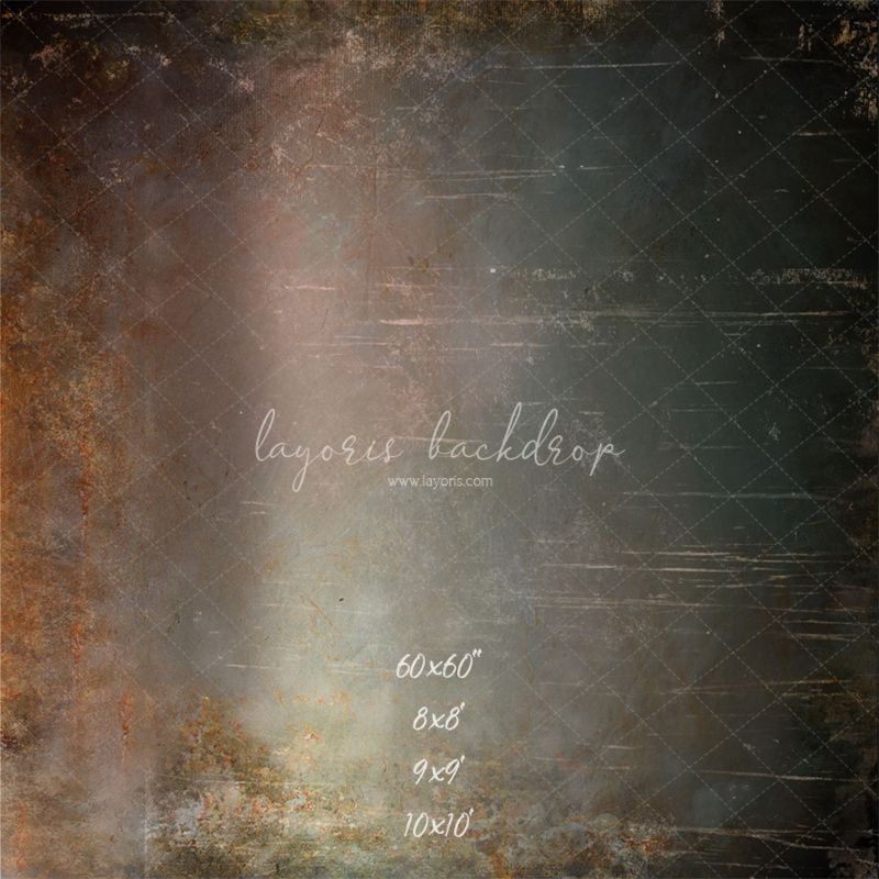 Rusty And Scratched Vintage Wall Photo Backdrop - Layoris