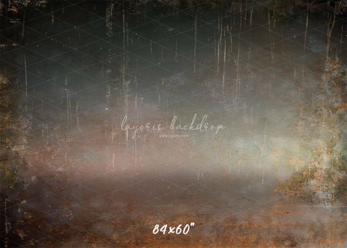 Rusty And Scratched Vintage Wall Photo Backdrop - Layoris