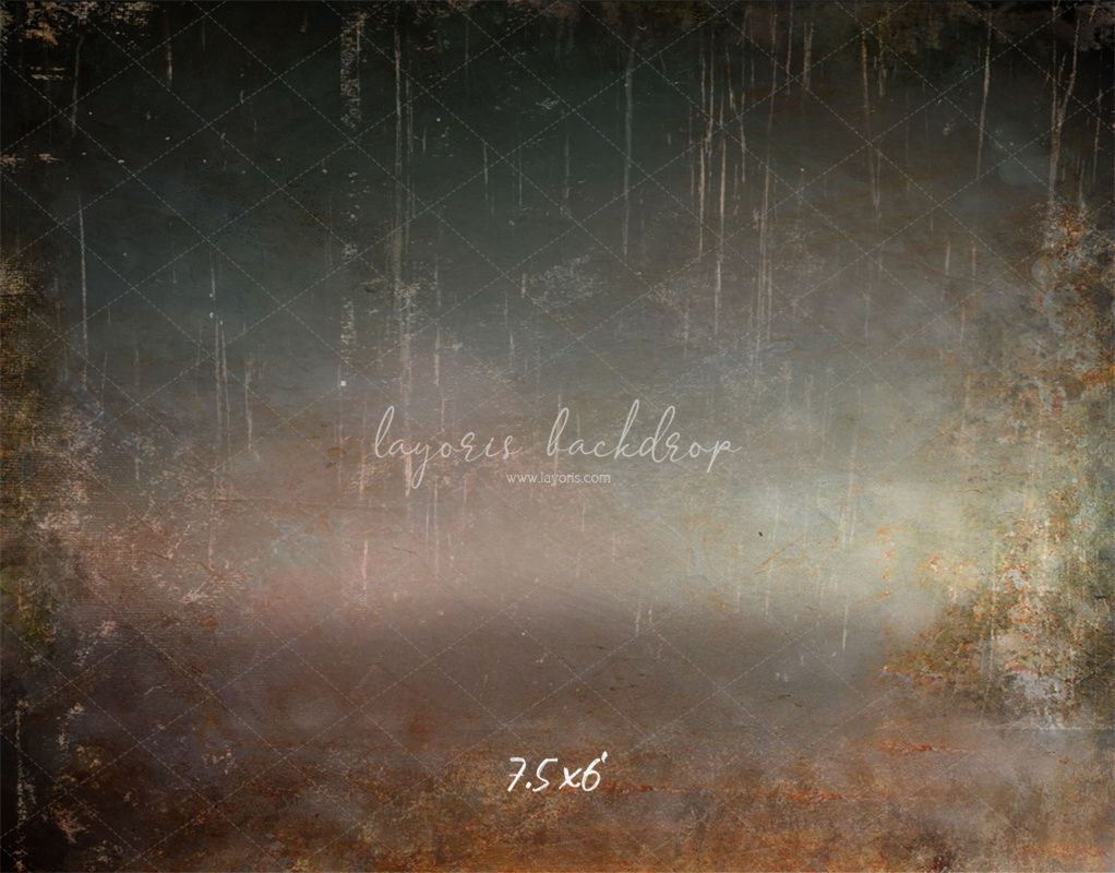 Rusty And Scratched Vintage Wall Photo Backdrop - Layoris