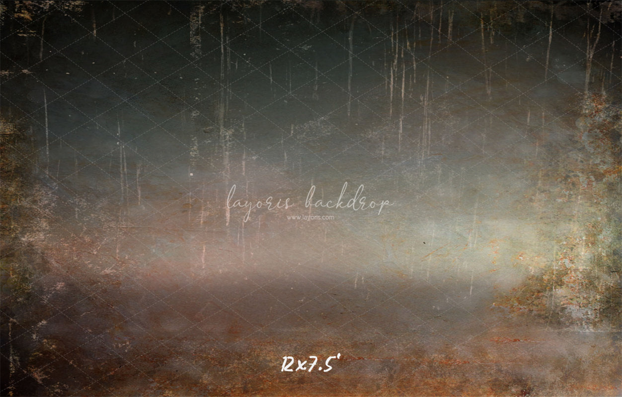 Rusty And Scratched Vintage Wall Photo Backdrop - Layoris