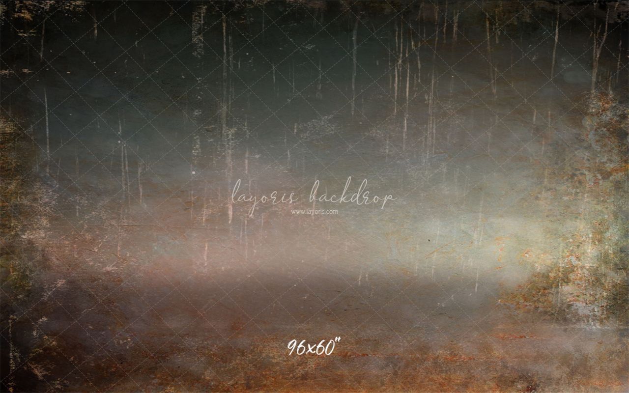 Rusty And Scratched Vintage Wall Photo Backdrop - Layoris