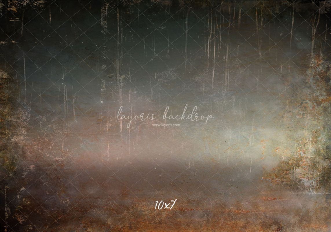 Rusty And Scratched Vintage Wall Photo Backdrop - Layoris