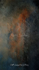 Blue Black Orange Interweaving Fine Art Backdrop - Layoris