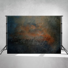 Blue Black Orange Interweaving Abstract Backdrop - Layoris