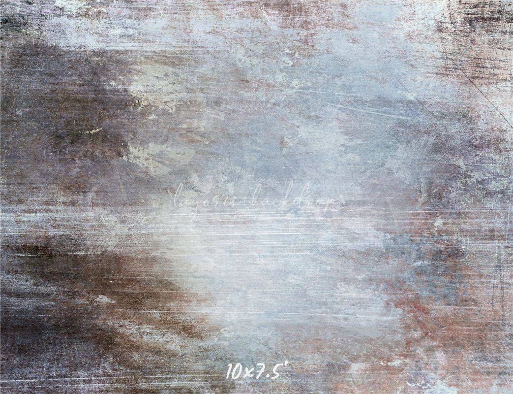 Blue Scratched Worn Wall Photo Booth Backdrop - Layoris