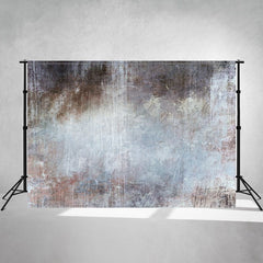 Blue Scratched Worn Wall Photo Booth Backdrop - Layoris