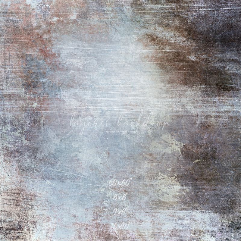 Blue Scratched Worn Wall Photo Booth Backdrop - Layoris