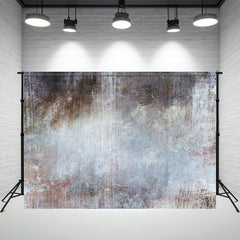 Blue Scratched Worn Wall Photo Booth Backdrop - Layoris