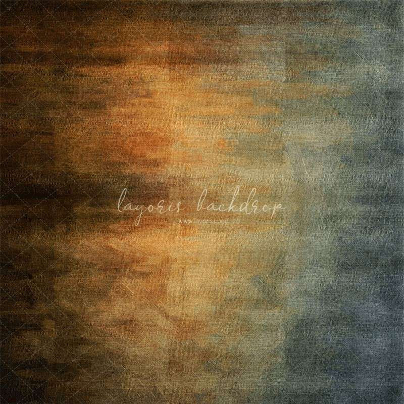 Blue To Brown Gradient Fine Art Texture Backdrop - Layoris
