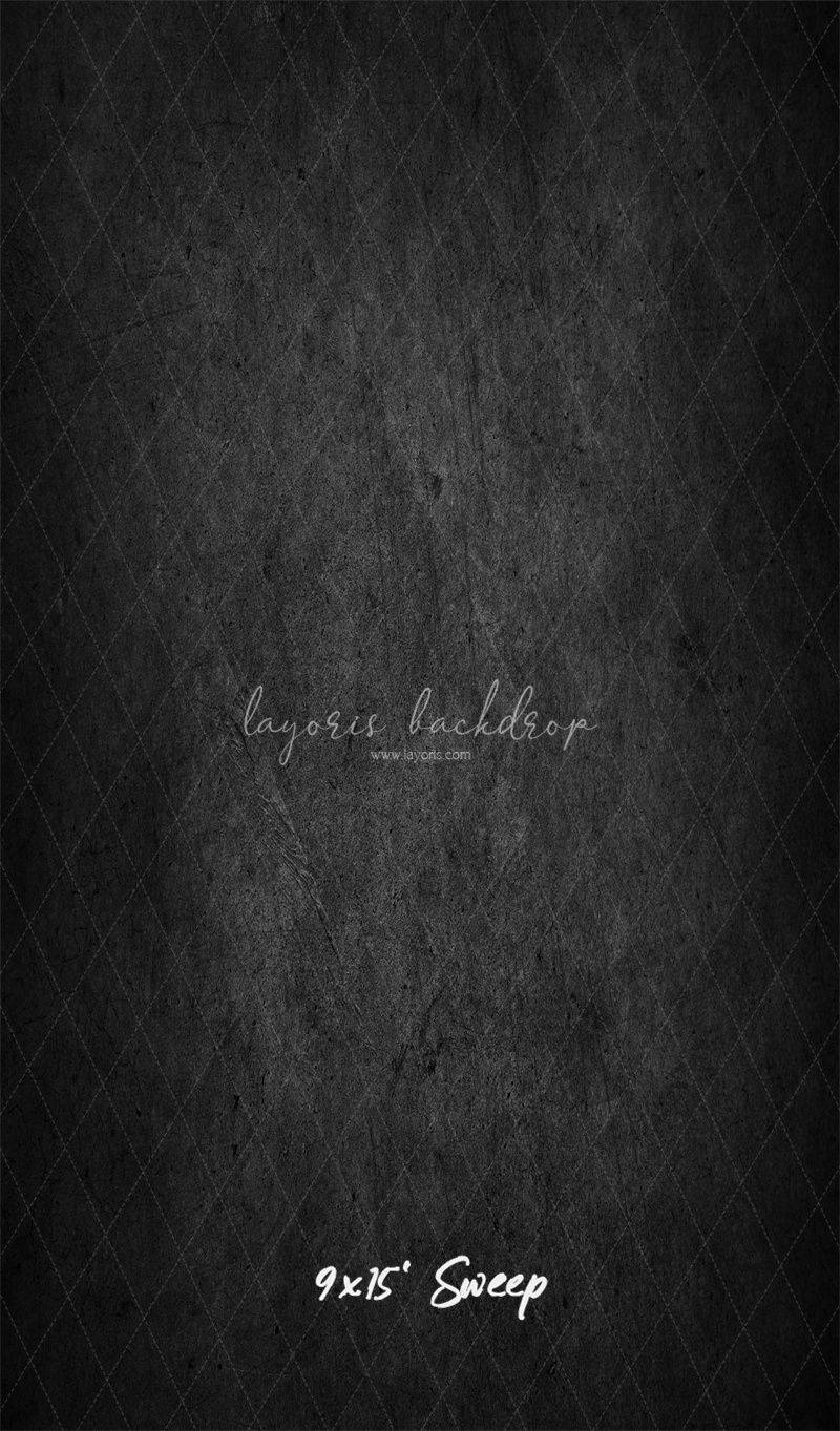 Vintage Black Cement Wall Photography Backdrop - Layoris