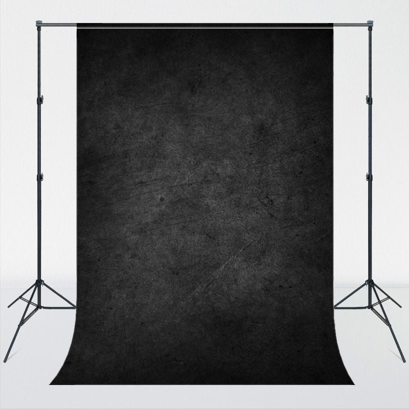 Vintage Black Cement Wall Photography Backdrop - Layoris