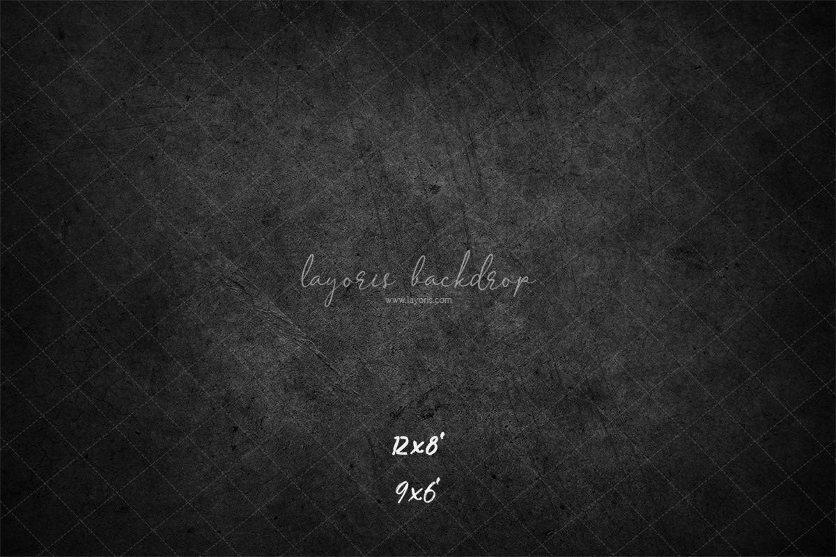 Vintage Black Cement Wall Photography Backdrop - Layoris