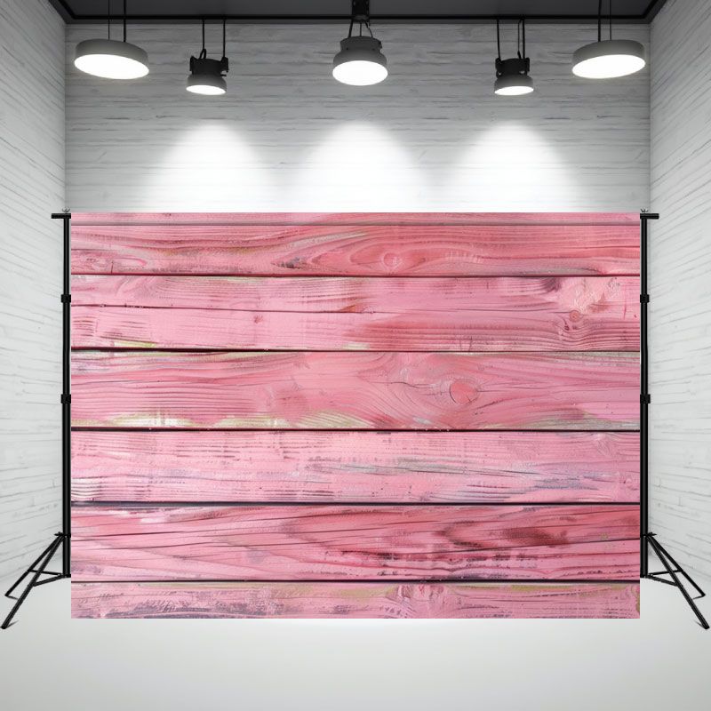 Pink Old Wooden Planks Photography Backdrop - Layoris