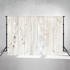 White Wooden Texture Photo Booth Backsrop - Layoris