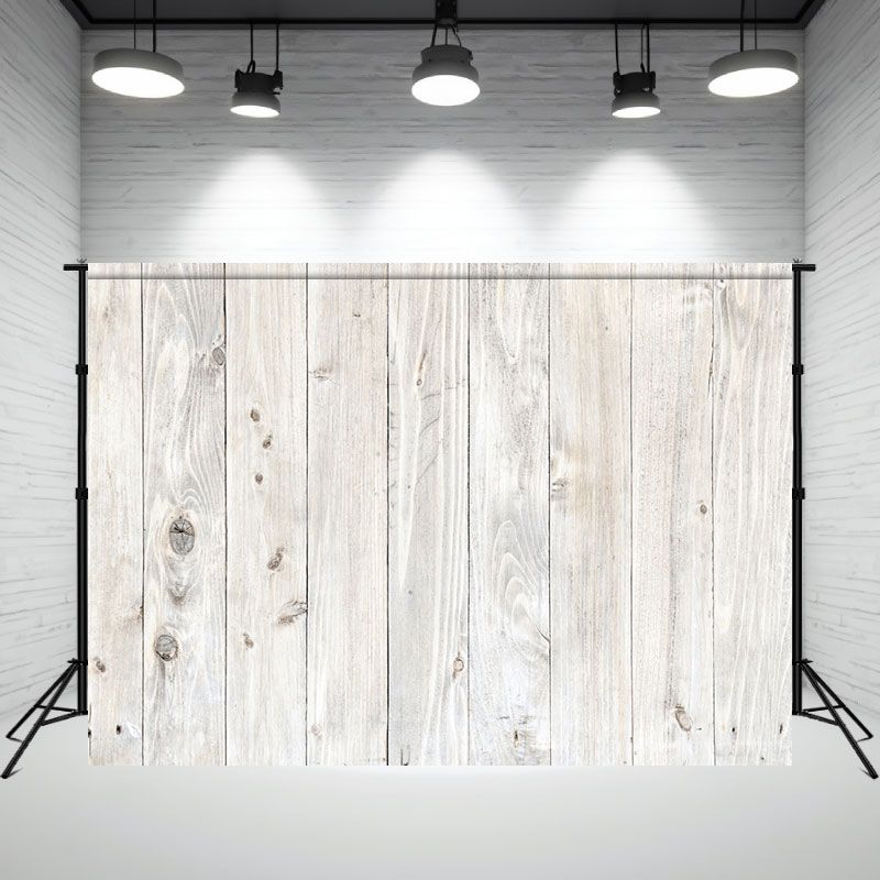 White Wooden Texture Photo Booth Backsrop - Layoris