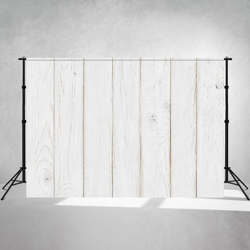 White Painted Wooden Planks Photography Backdrop - Layoris