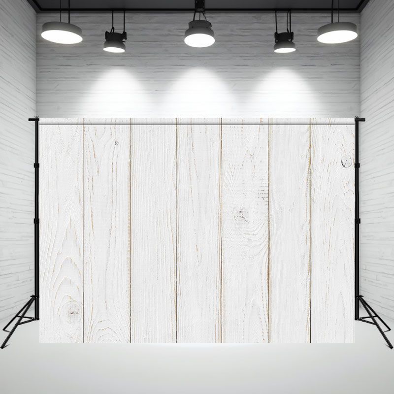 White Painted Wooden Planks Photography Backdrop - Layoris