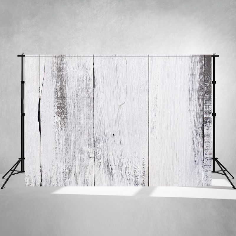 Faded White Wooden Planks Photography Backdrop - Layoris