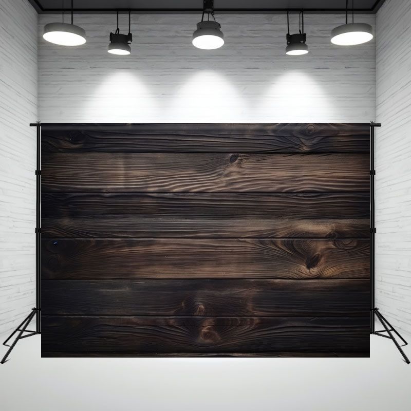 Coffee Color Gradient Wood Photography Backdrop - Layoris