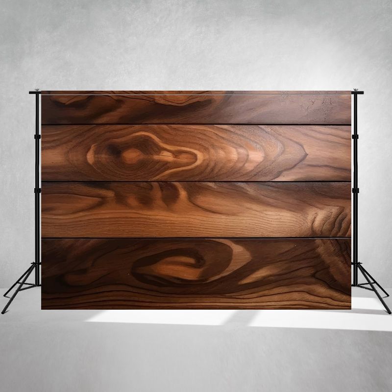Coffee Cream Style Wooden Board Photo Backdrop - Layoris