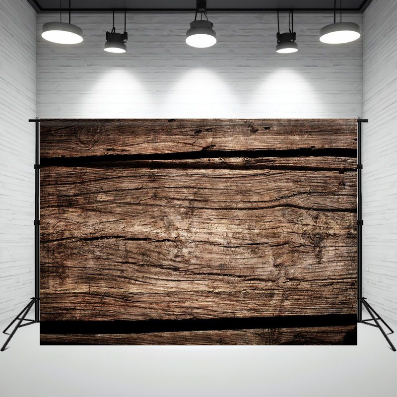 Old Wooden Planks Rustic Style Photo Backdrop - Layoris