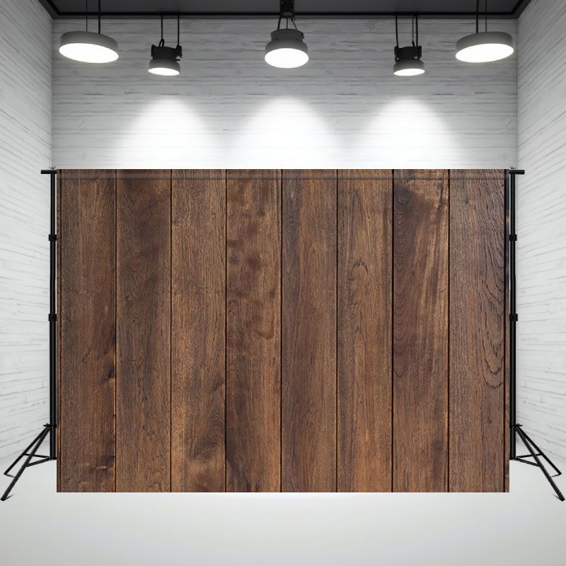Classic Brown Wood Texture Photography Backdrop - Layoris