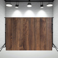 Classic Brown Wood Texture Photography Backdrop - Layoris