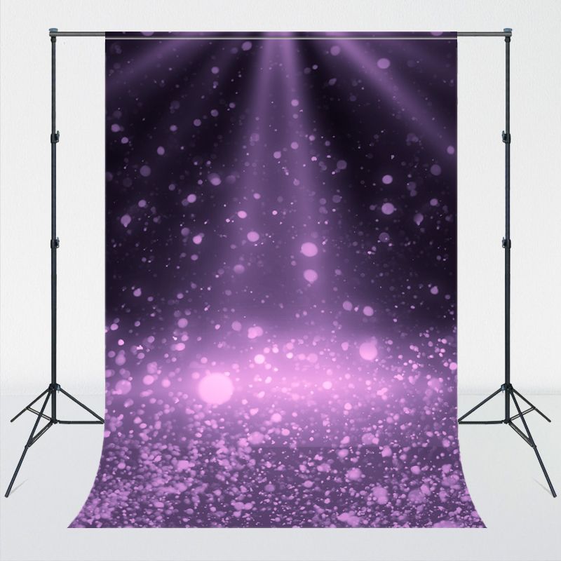 Black Stage Purple Flash Photography Backdrop - Layoris
