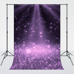 Black Stage Purple Flash Photography Backdrop - Layoris