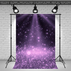 Black Stage Purple Flash Photography Backdrop - Layoris