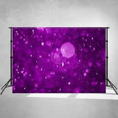 Purple Glitter Wave Dot Bokeh Photo Backdrop - Layoris