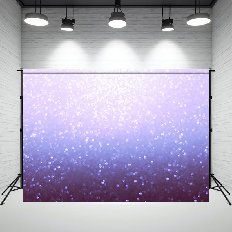 Blue Gradient Glitter Shining Photo Backdrop - Layoris