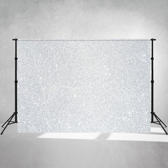 Silver Diamond Glitter Sparkle Photo Backdrop - Layoris